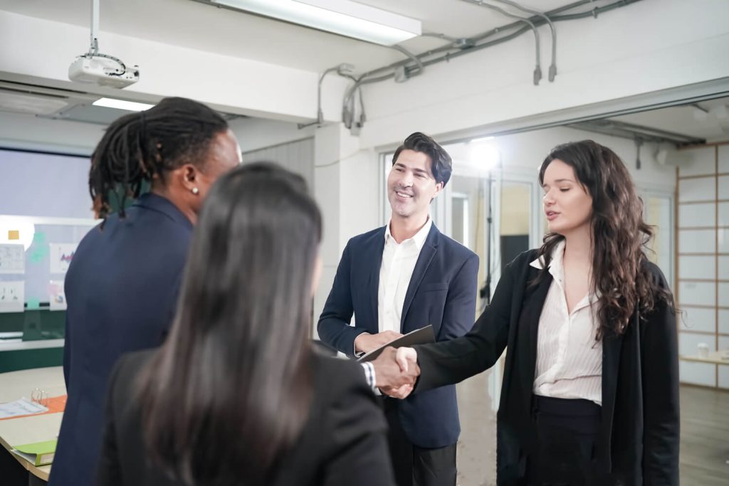 A entrepreneur seeks the services of B2B marketing consultants.