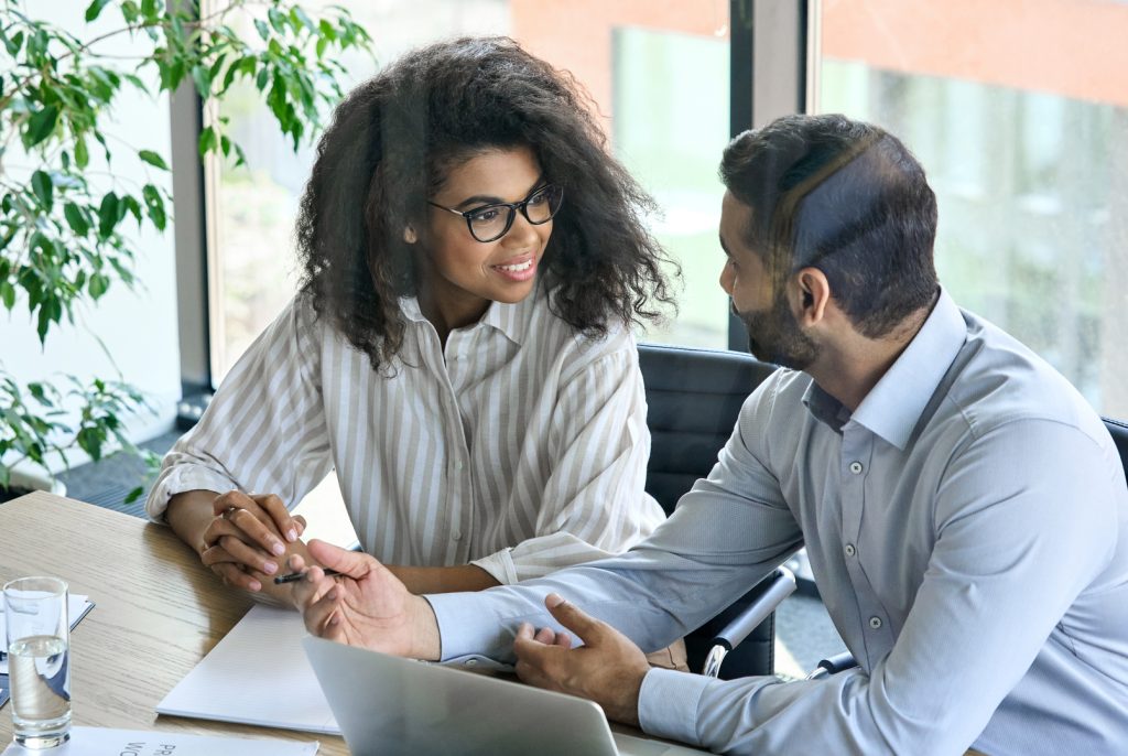 A marketing consultant helping a business team improve their advertising efforts.