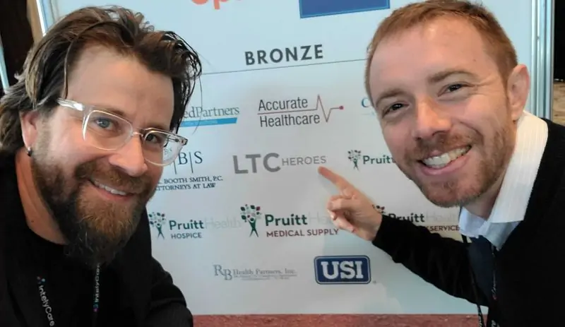jason and peter at a tradeshow