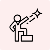 Icon of a figure reaching for a shooting star