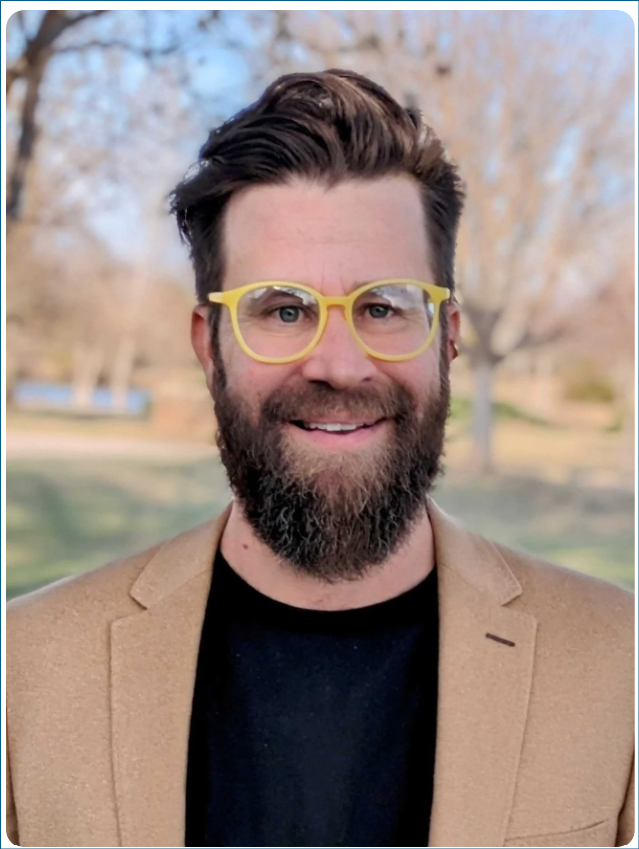 Portrait of Peter Murphy Lewis, host of the People Worth Caring About podcast